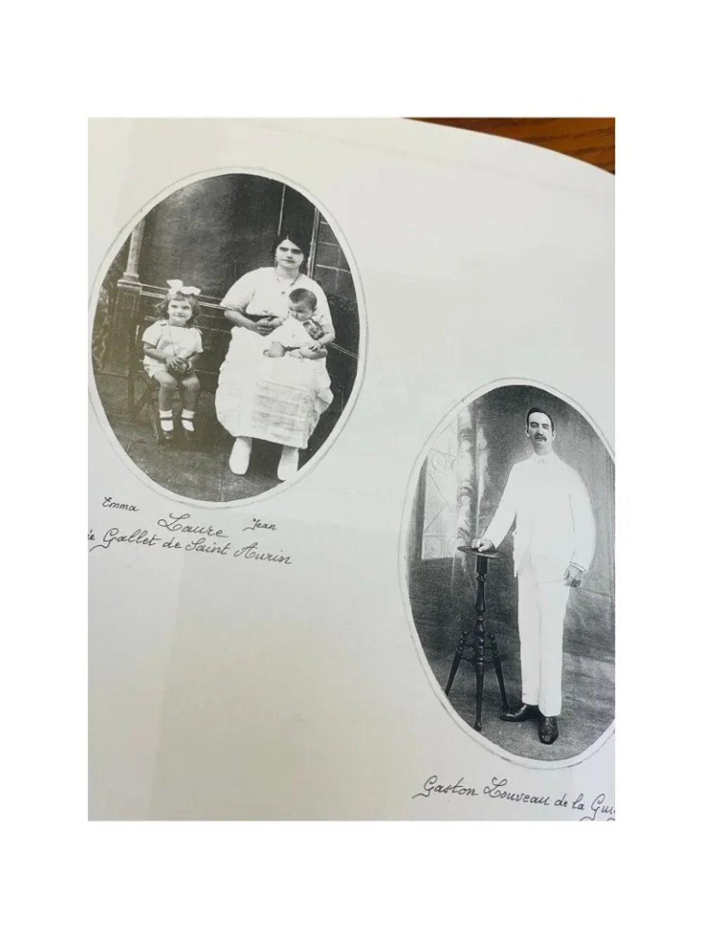 Les Gallet de Saint Aurin Martinique French Genealogy Photo History Archive